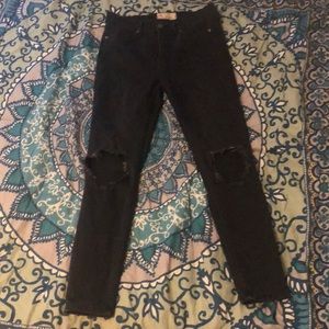 Free People busted knee skinnies